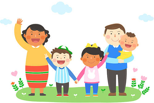 Multicultural family 004