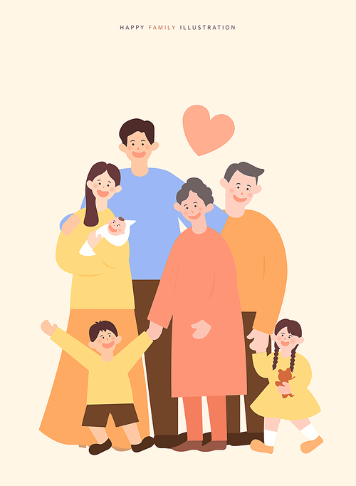 Harmonious family illustration collection 02(sese)