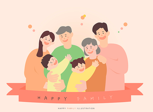 Harmonious family illustration collection 04 (sese)