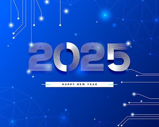 2025 New Year New Year Typography 08