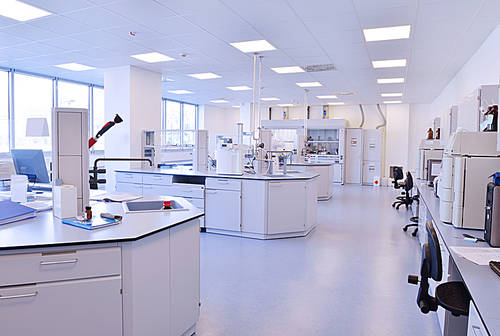 medical and health bright lab laboratory indoor with instruments test tubes