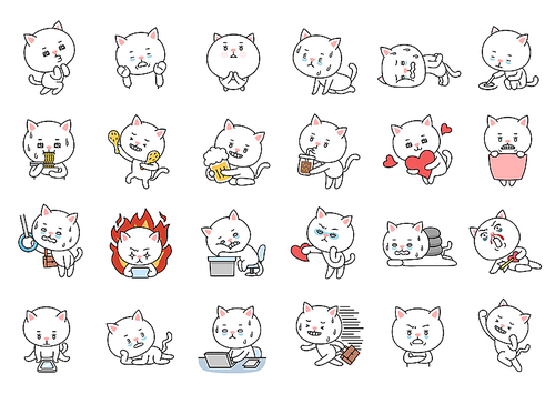 Cute Cat Character Collection/Emoji