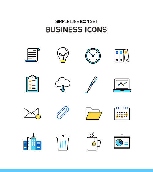 simple line icon business 3