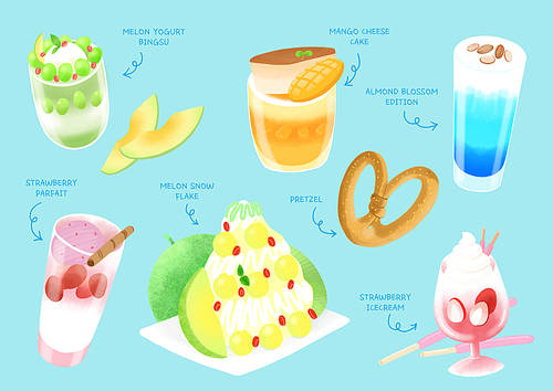 Cafe menu illustration007