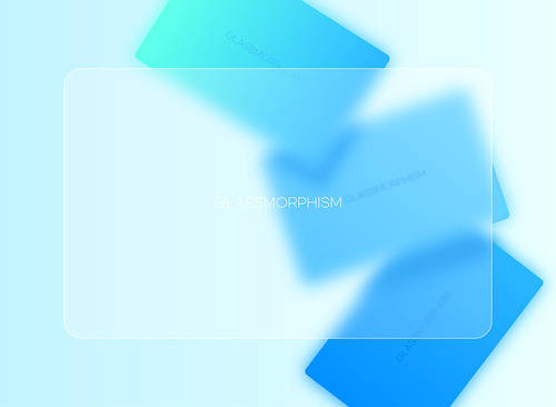 Glass Effect Design Trend Glass Morphism Series Vector Image