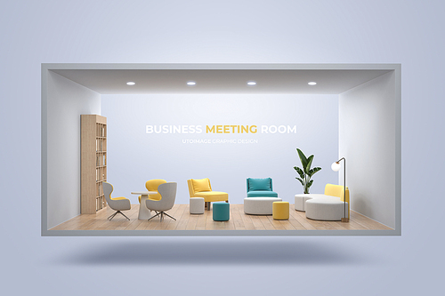 Meeting space with casual interior