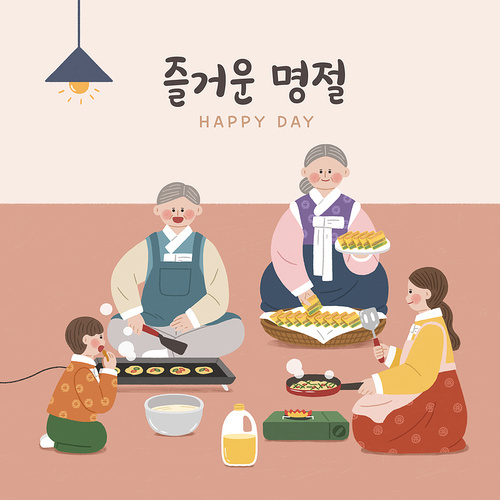 Holiday_festival food making illustration