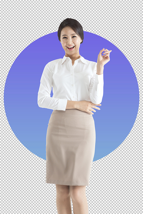 A woman in a suit for an office worker theme PNG