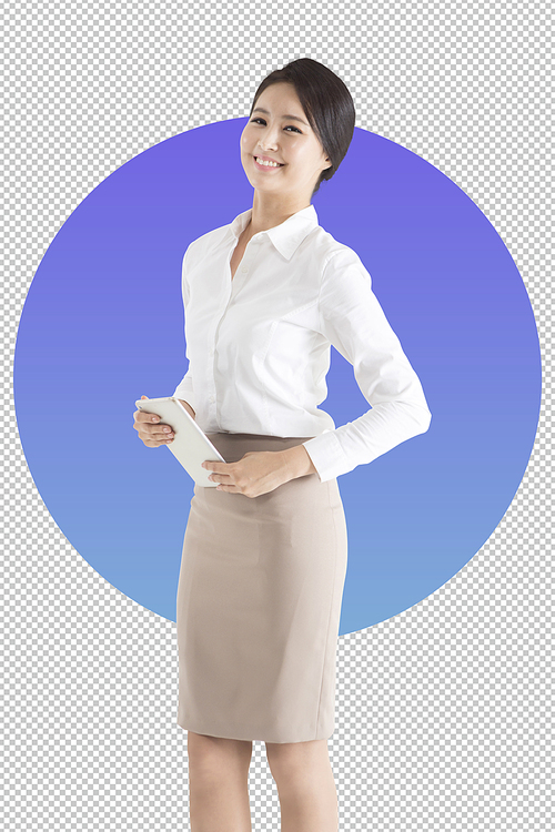 A woman in a suit for an office worker theme PNG