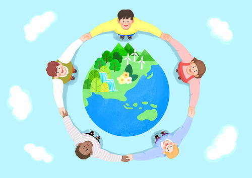 Legal anniversary_Earth Day illustration
