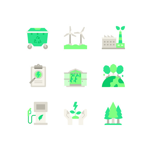 Environment_green energy related vector icon
