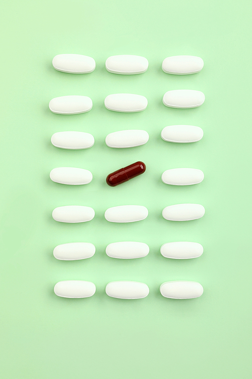 Health supplement _ Nutrient among white pills