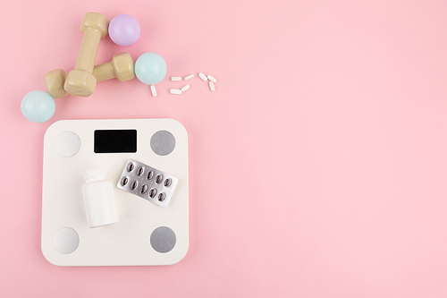 Health Supplement_Weighing Scale and Pills