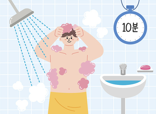 Reducing carbon _ Shower time within 10 minutes