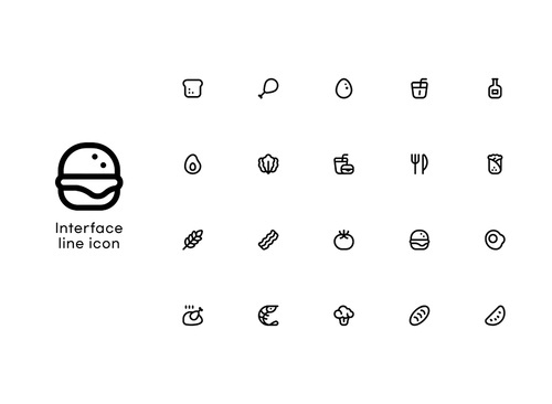 Mobile icon_web, mobile UI minimalist vector icon
