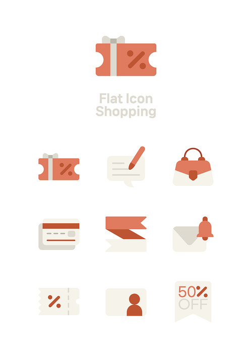 shopping_flat color vector icon