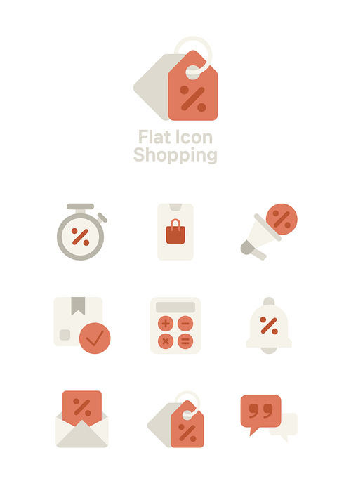 shopping_flat color vector icon