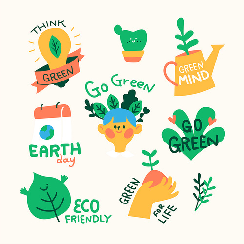 Eco label vector illustration