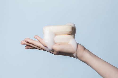 Beauty Hands_Photo image of hands using soap