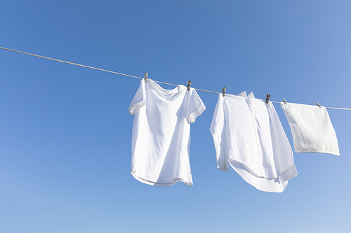 Laundry Laundry_Photo image of hanging clothes to dry on a clothesline