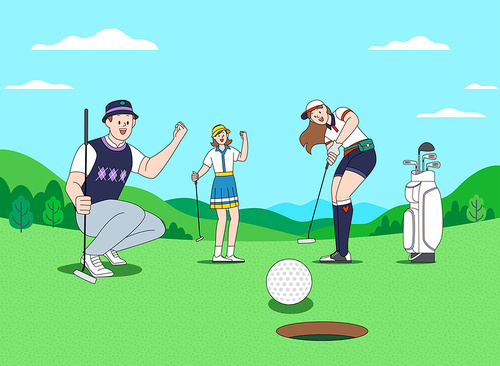 Golf_event vector illustration