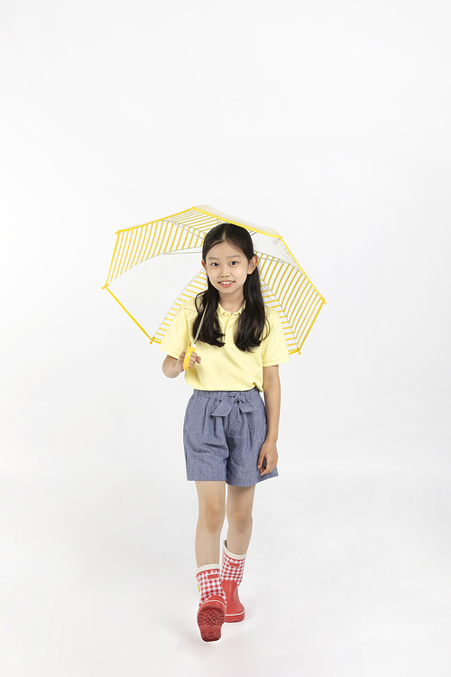 Child_Picture image of wearing boots and holding an umbrella