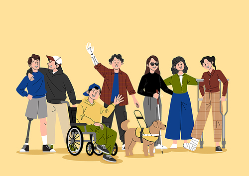 Anniversary_Day of the Physically Disabled Vector Illustration Image