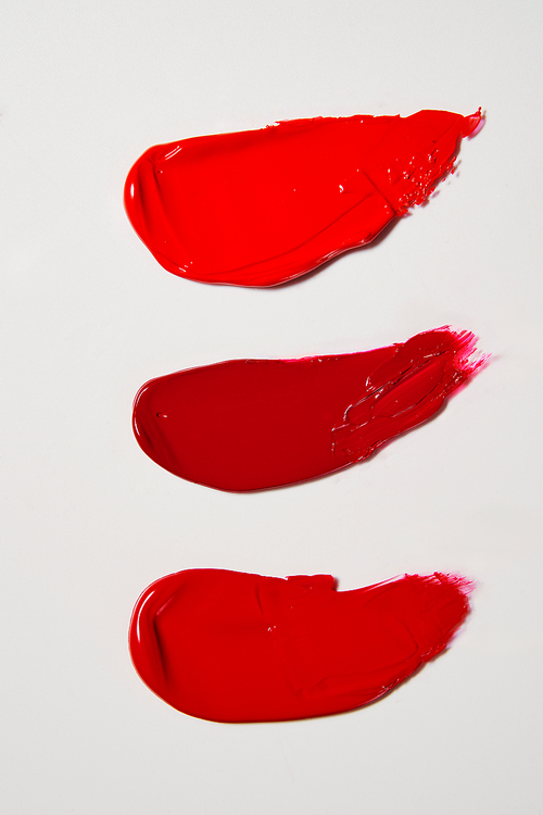 Red lip tint texture