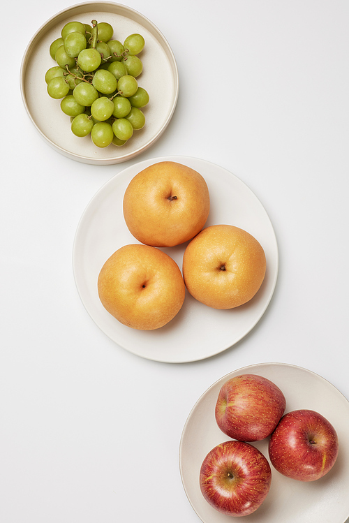 Composition of fruits on a plate