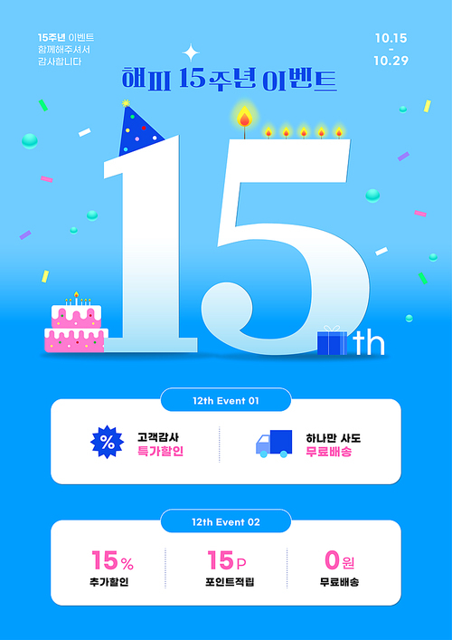 Event poster commemorating the 15th anniversary