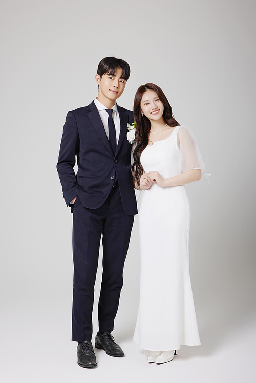 A beautiful couple in their 20s about to get married