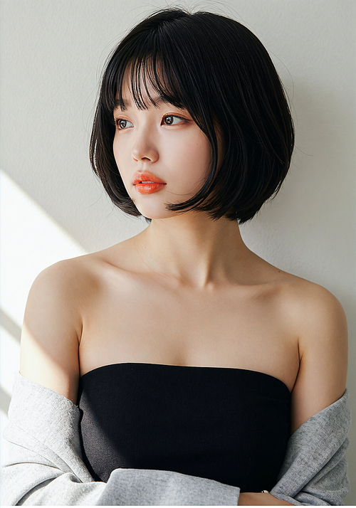Women's hairstyle short hair