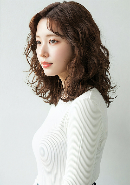 Women's hairstyle stopping