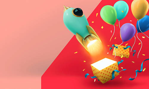 Rocket event background