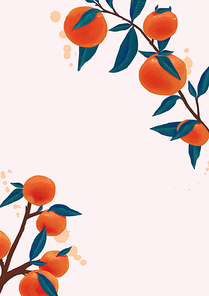 orange illustration background